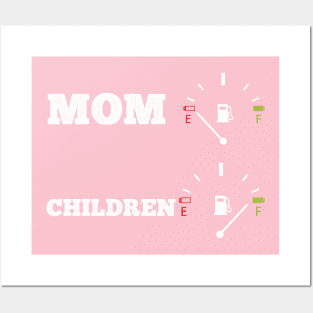 Funny mom mother children baby family gift idea Posters and Art